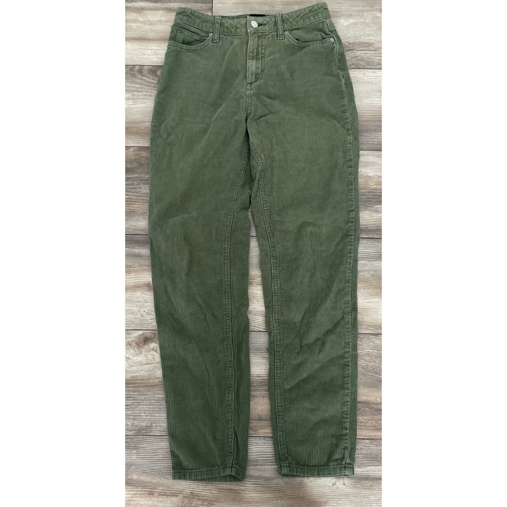 BDG Urban Outfitters Womens High Rise Mom Corduroy Jeans Green Size 25